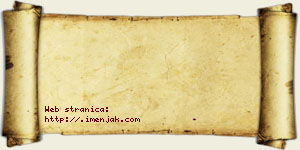 Isidor Adamović vizit kartica